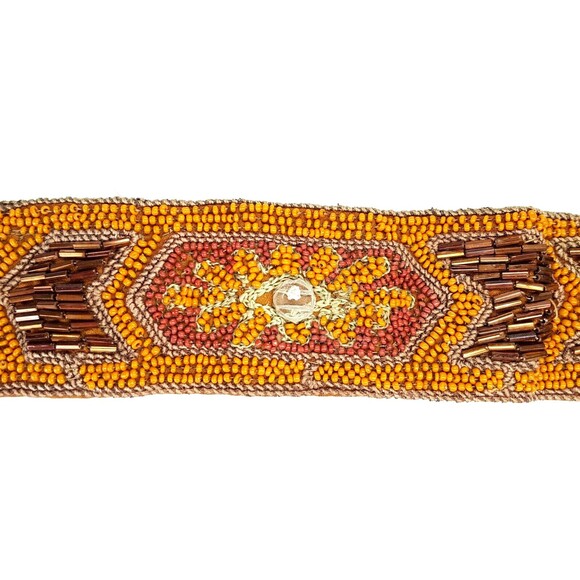 Gorgeous Antique Art Deco Flapper Handmade Beaded Belt-Vintage 1920\'s AS-IS main image 7